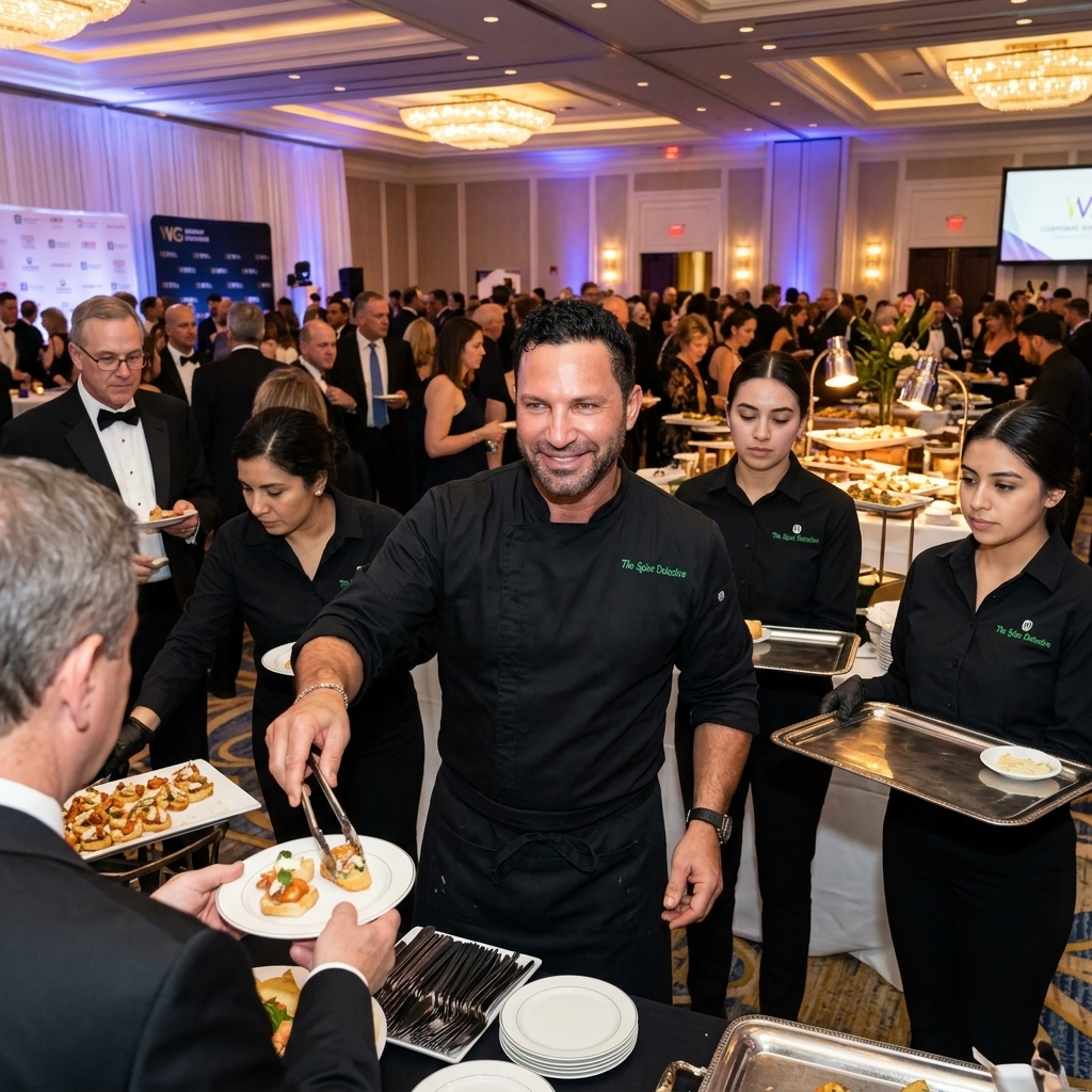 Corporate cooking event